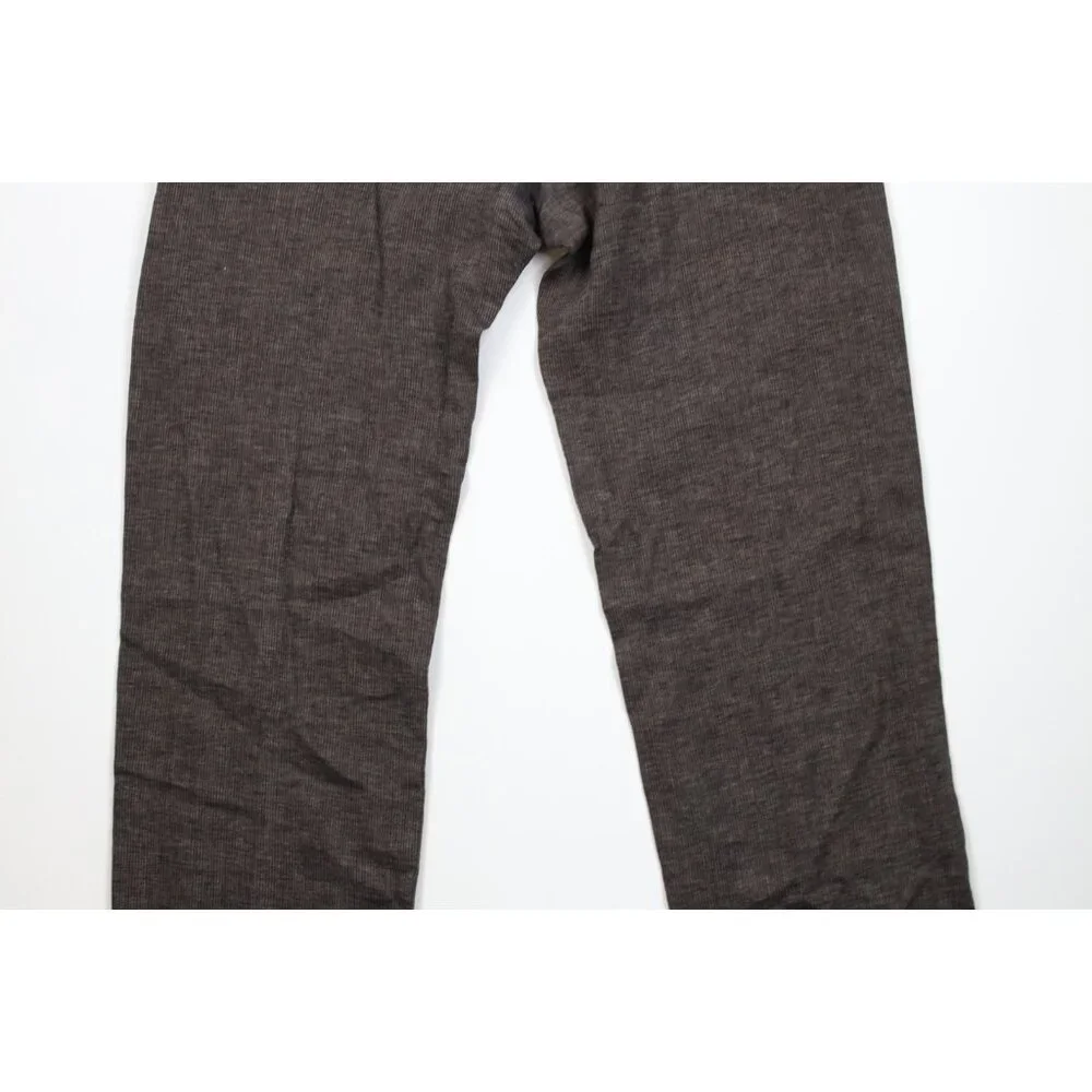 Vintage Y2K Banana Republic Mens 34x34 Faded Linen Pinstriped Wide Leg Pants